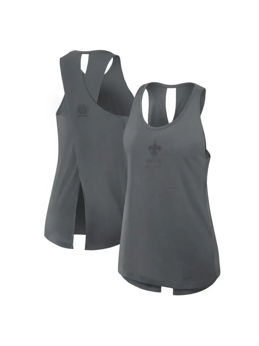 Nike Женская серая майка New Orleans Saints Glory Crisscross Performance Tank Top