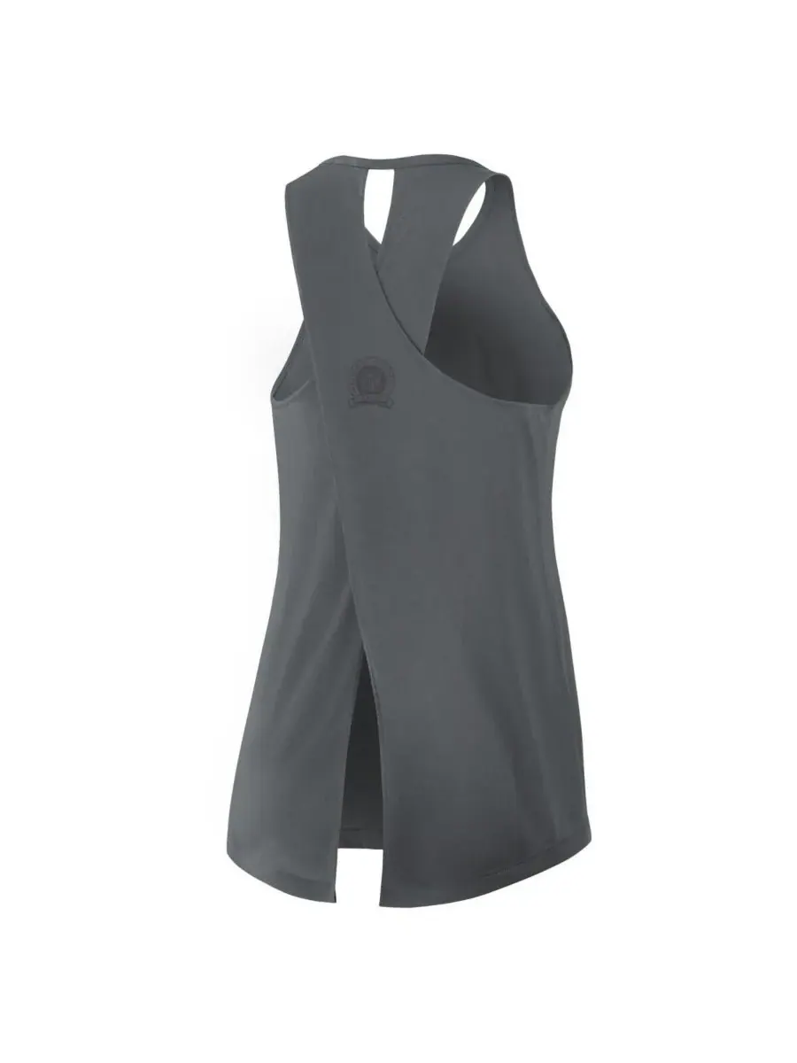 Nike Женская серая майка New Orleans Saints Glory Crisscross Performance Tank Top — изображение 3 из 4, темно-серый