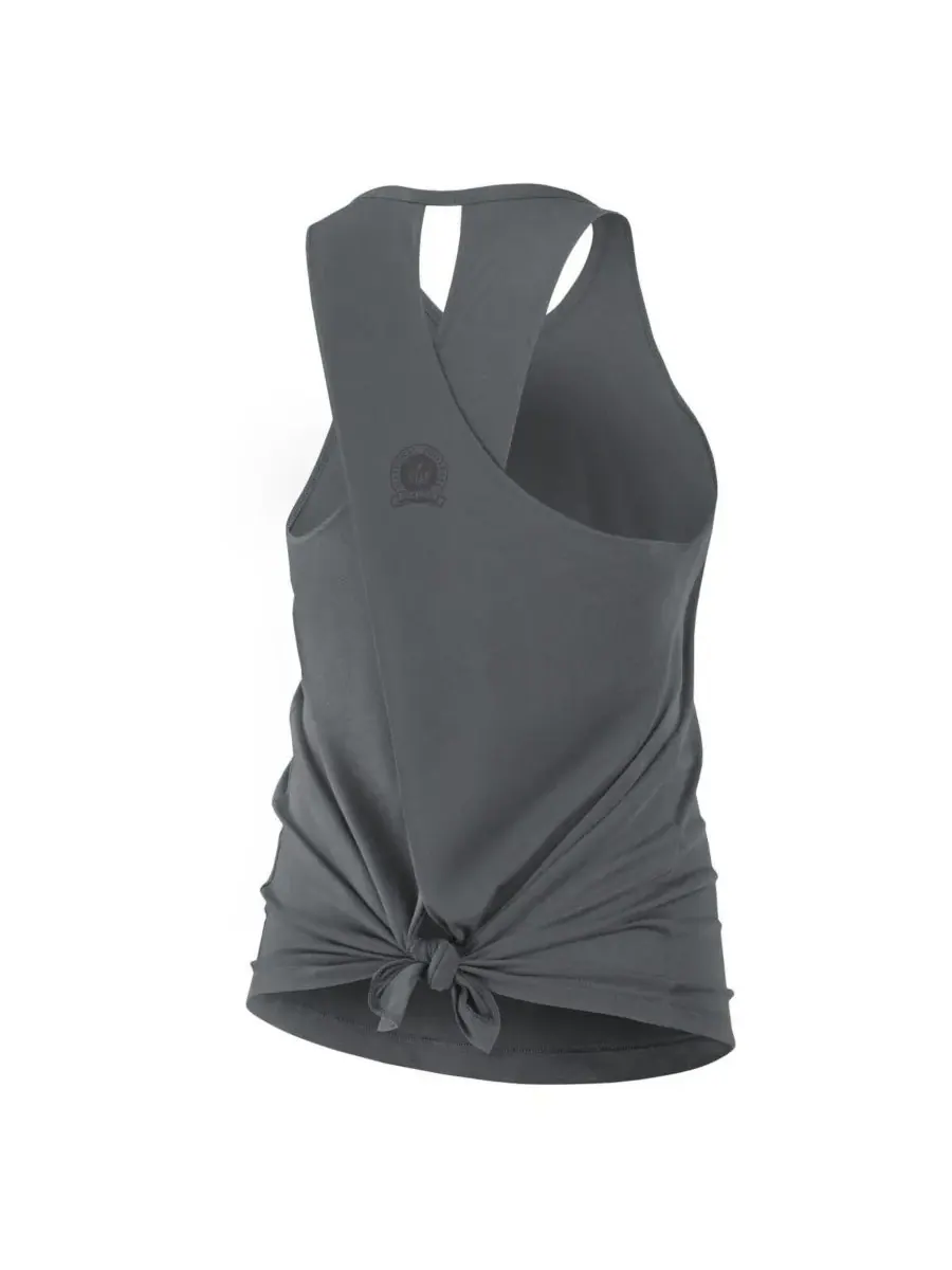 Nike Женская серая майка New Orleans Saints Glory Crisscross Performance Tank Top — изображение 4 из 4, темно-серый