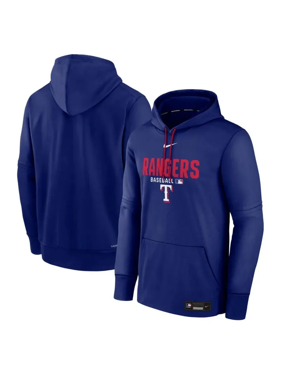 Мужская толстовка Royal Texas Rangers Authentic Collection Therma-FIT Nike