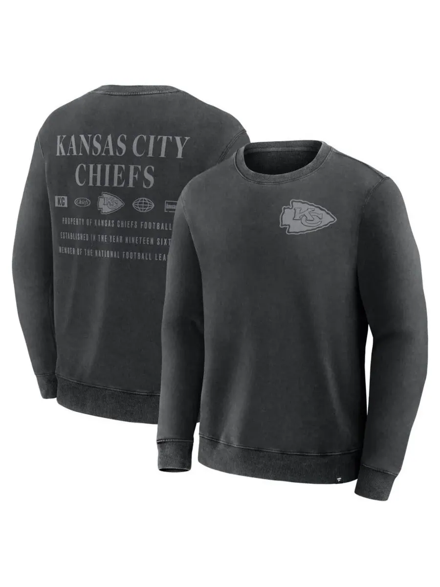 Fanatics Мужская черная толстовка Kansas City Chiefs Deep Route