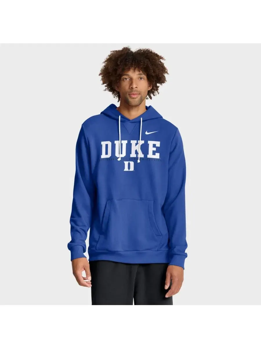 Худи с капюшоном Duke Blue Devils 2025 Sideline Standard Issue Dri-FIT Nike