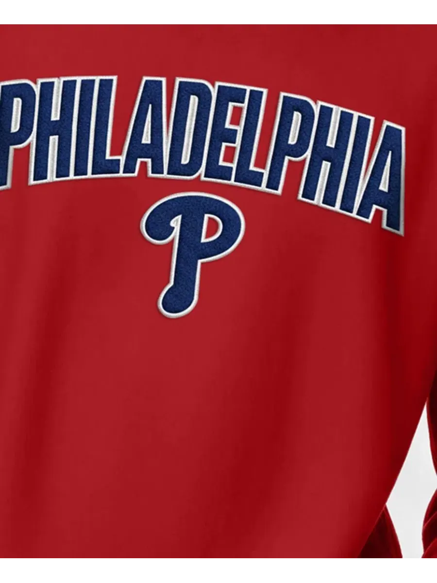 Свитшот Reverse Weave с вышивкой Chenille Philadelphia Phillies Champion — изображение 4 из 4, красный