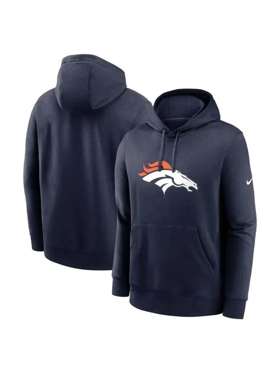 Толстовка с капюшоном с принтом Club Logo Denver Broncos Nike