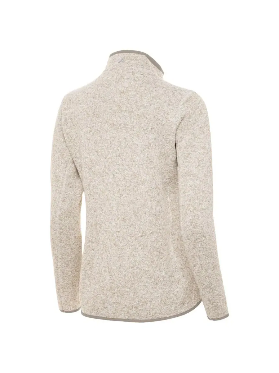 Женская куртка-полузастежка Fortune Half-Zip Pullover Antigua — изображение 2 из 3, овсяный