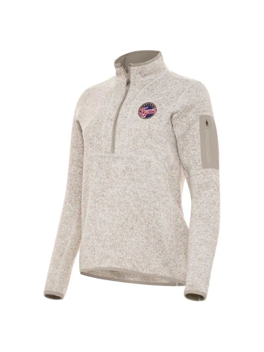 Женская куртка-полузастежка Fortune Half-Zip Pullover Antigua — изображение 3 из 3, овсяный