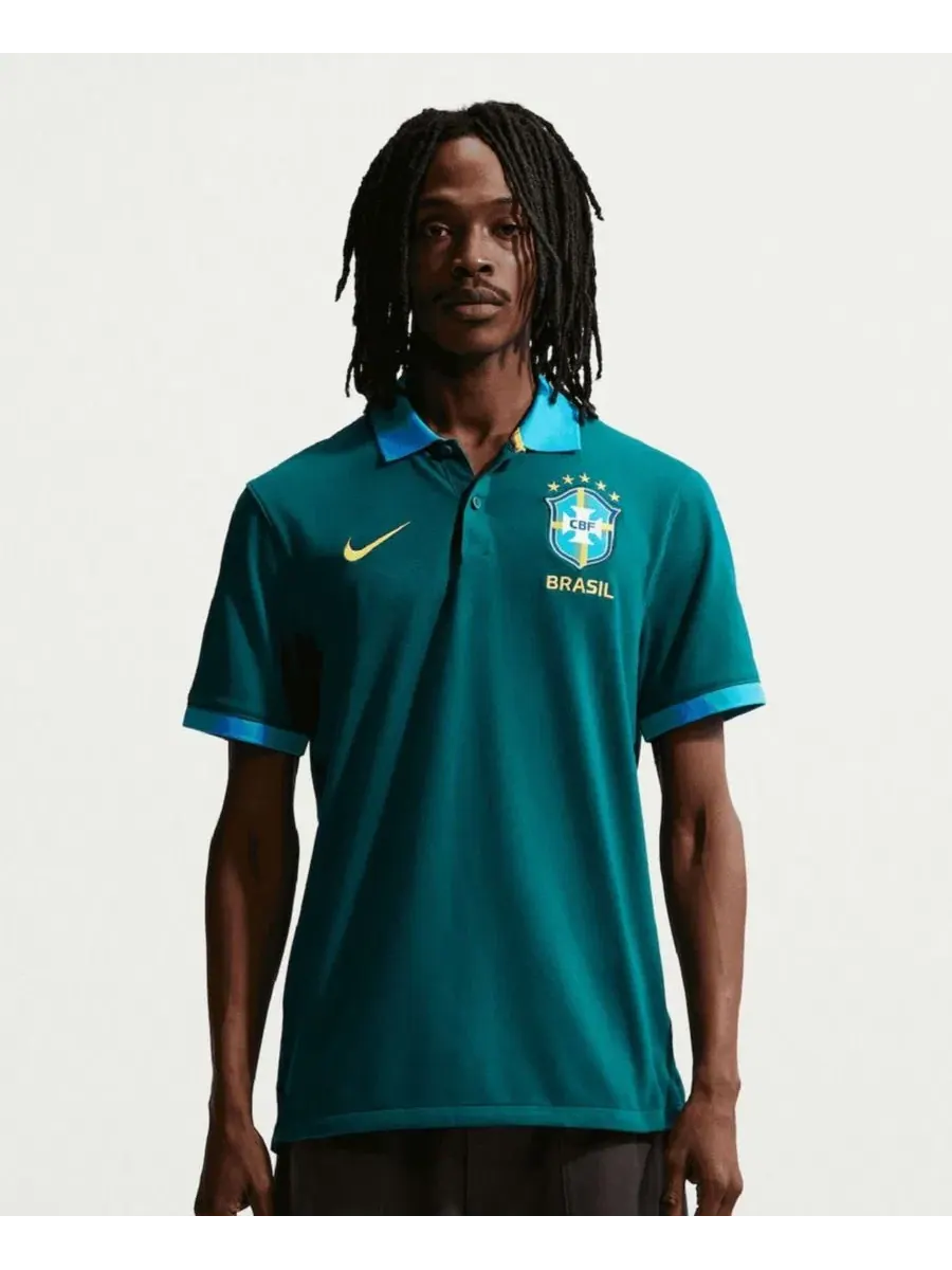Футболка-поло Nike с технологией Dri-FIT, Brazil National Team