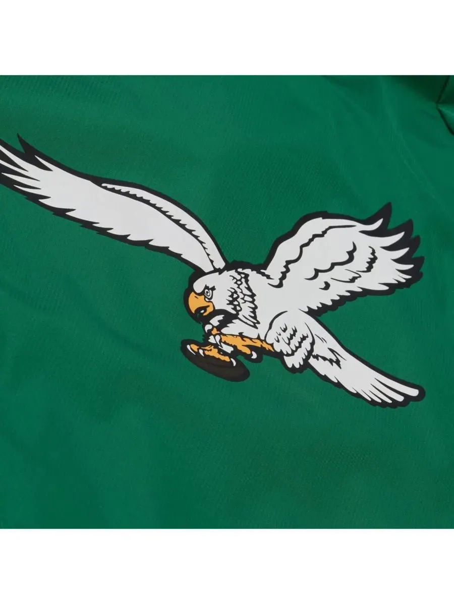 Ветровка-тренч с капюшоном Philadelphia Eagles Mitchell & Ness — изображение 2 из 4, зеленый