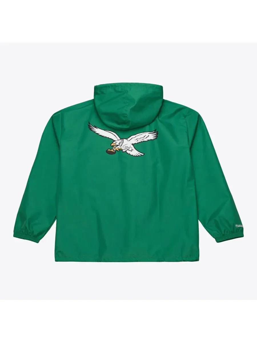 Ветровка-тренч с капюшоном Philadelphia Eagles Mitchell & Ness — изображение 4 из 4, зеленый