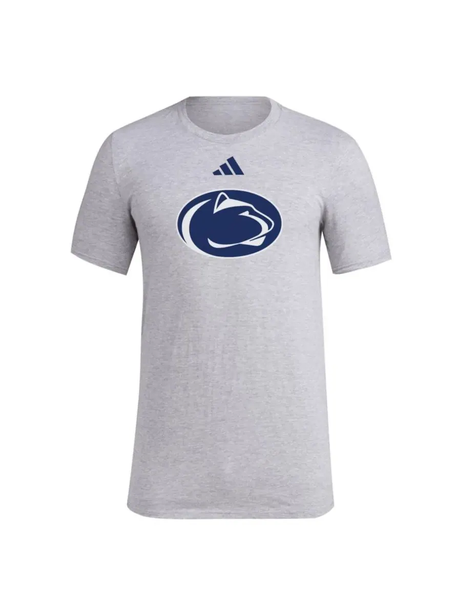 Футболка с коротким рукавом Penn State Primary Logo Polyester adidas — изображение 2 из 2, серый