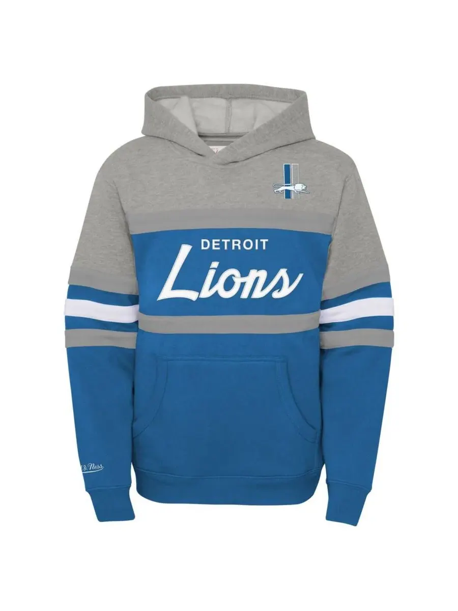 Худи с вышивкой логотипа команды Mitchell & Ness — изображение 2 из 3, синий