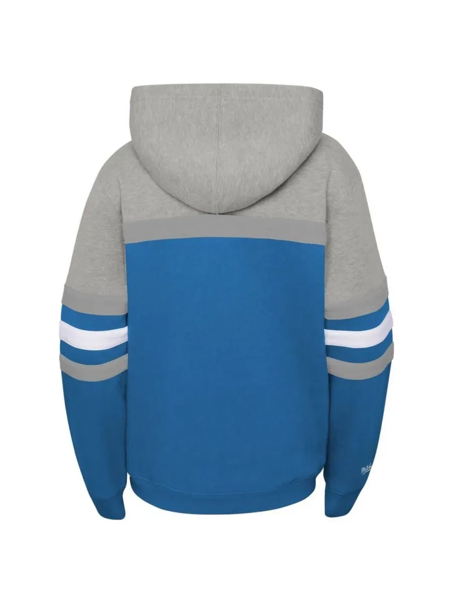 Худи с вышивкой логотипа команды Mitchell & Ness — изображение 3 из 3, синий