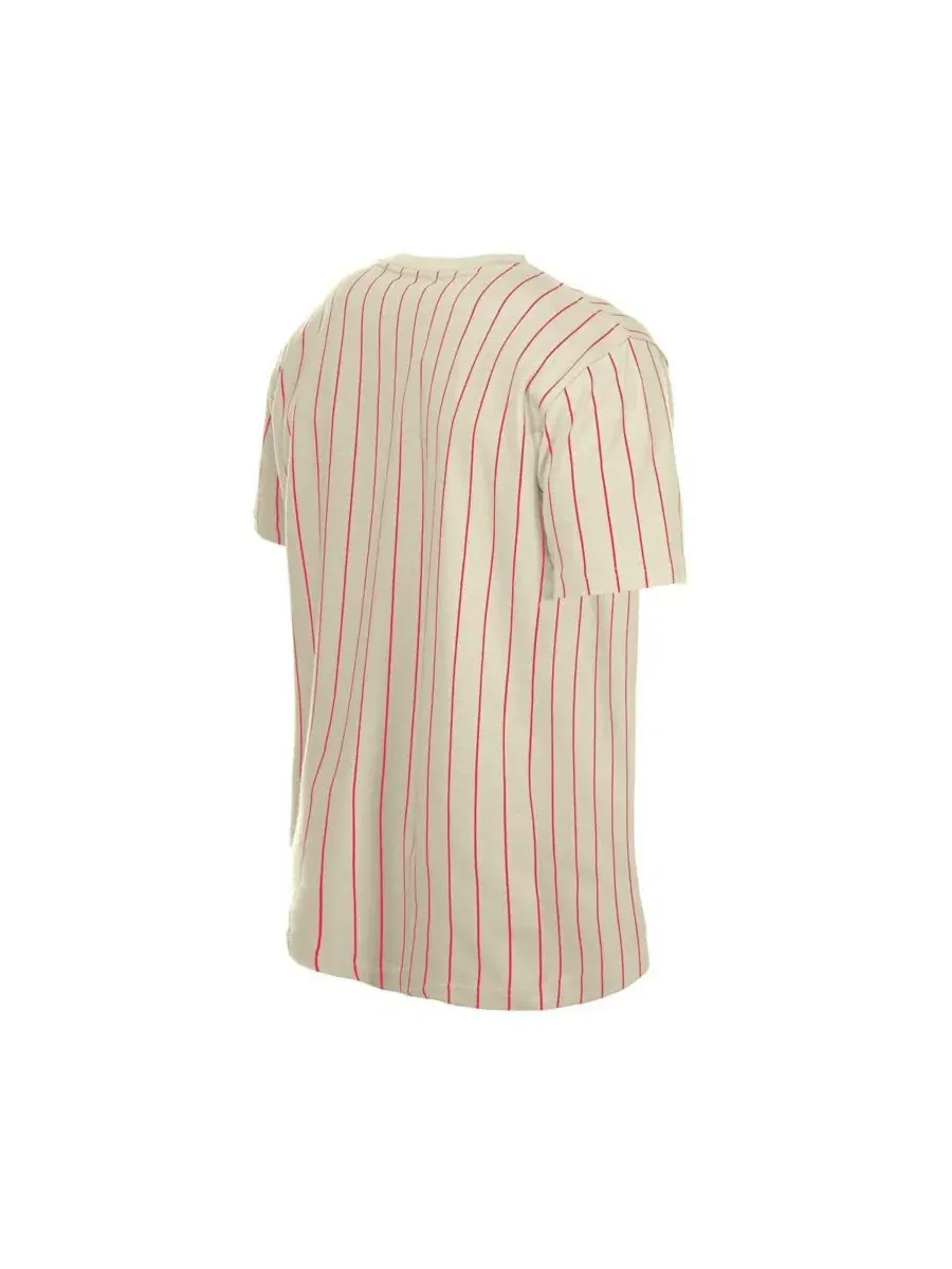 Футболка мужская с принтом, Japan Baseball Throwback Meshback Pinstripe New Era — изображение 3 из 3, бежевый