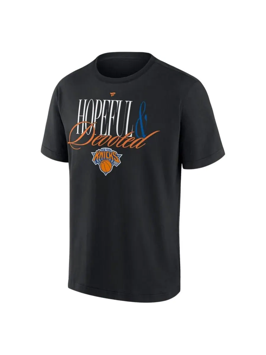 Футболка с длинным рукавом New York Knicks Devoted Heavyweight Fanatics — изображение 2 из 3, черный