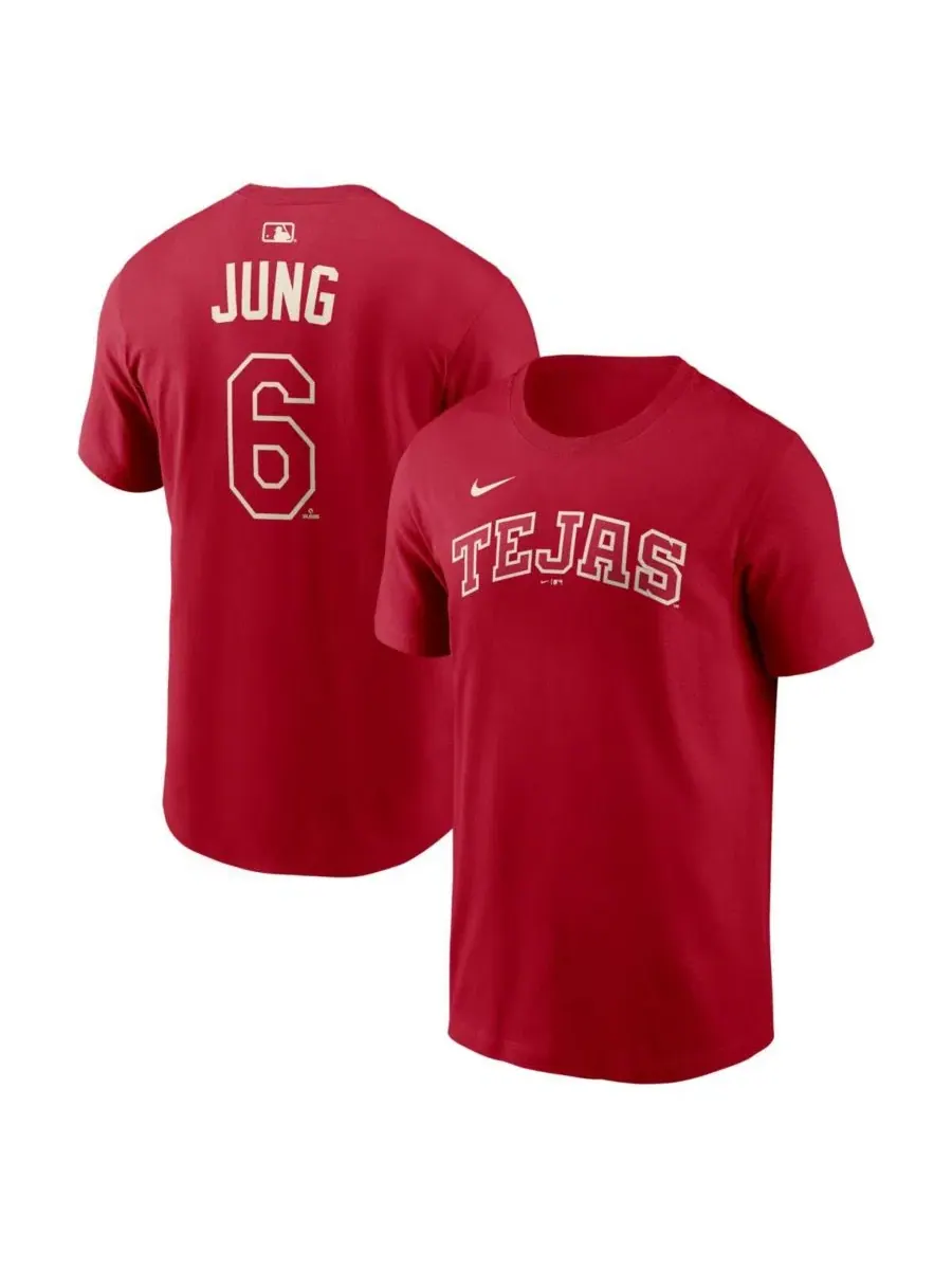 Футболка Nike Josh Jung Red Texas Rangers 2026 City Connect