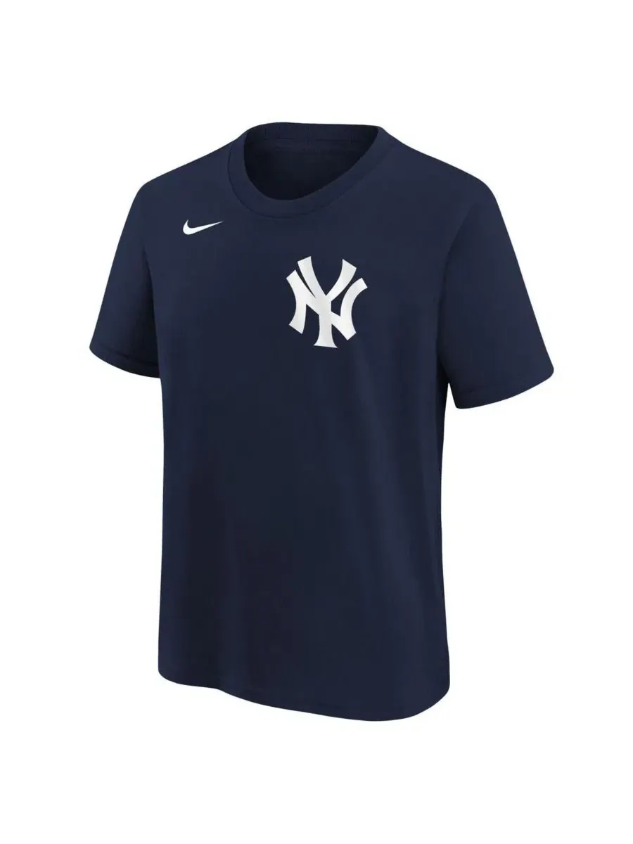 Футболка с именем и номером Аарона Джаджа из команды New York Yankees для мальчиков и девочек Nike — изображение 2 из 3