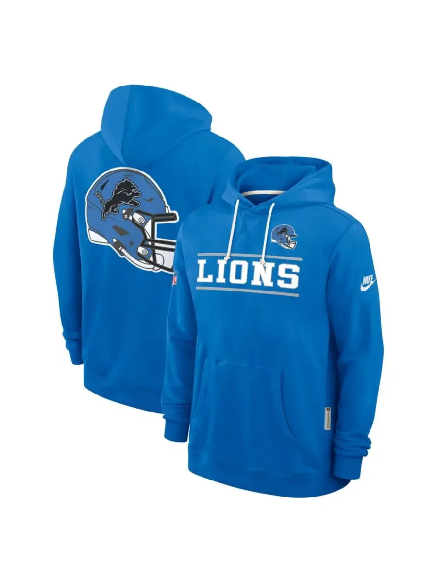 Худи с капюшоном с принтом Detroit Lions Nike