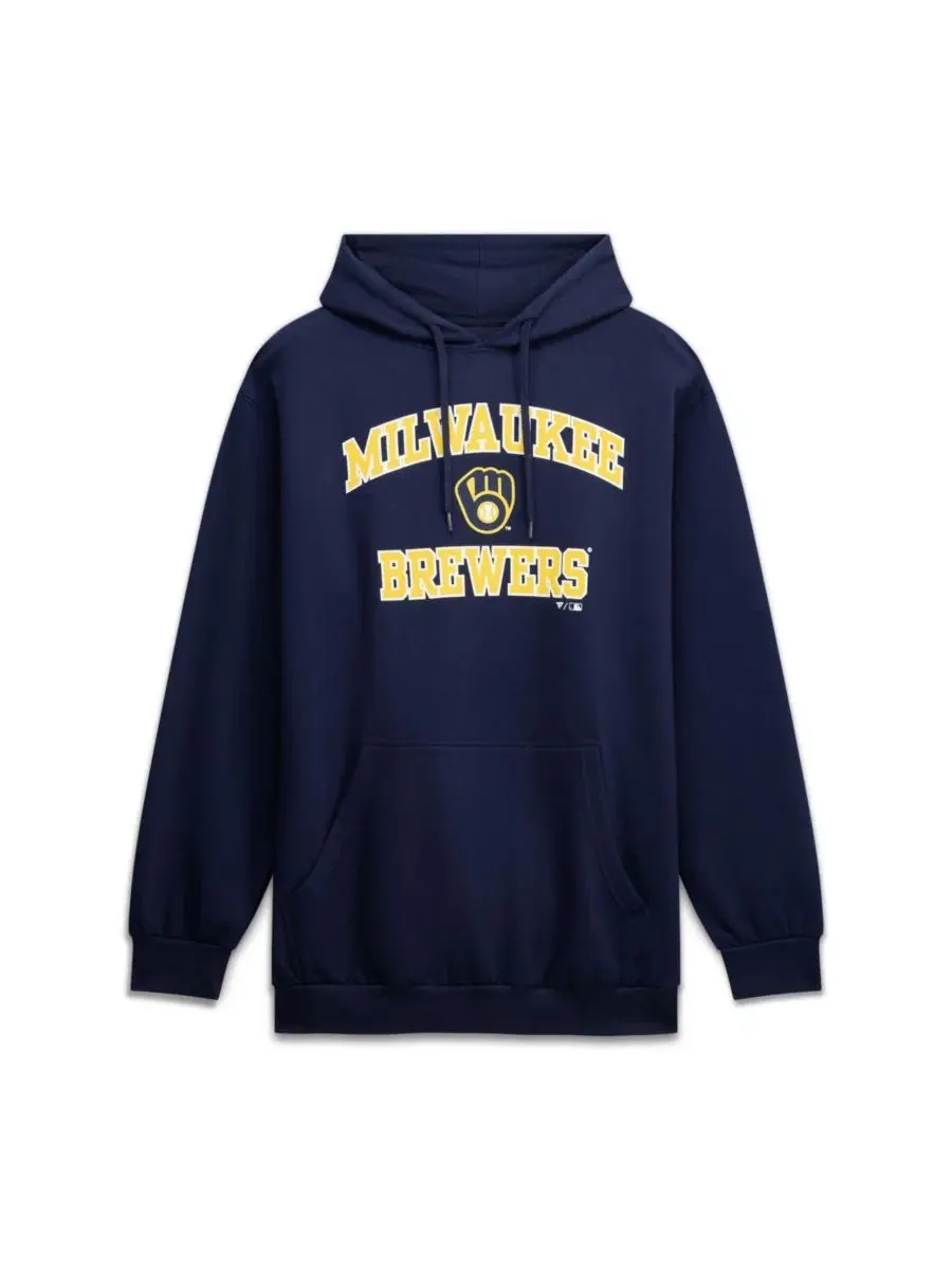 Худи с флисовой подкладкой и капюшоном Milwaukee Brewers Heart Soul Fanatics