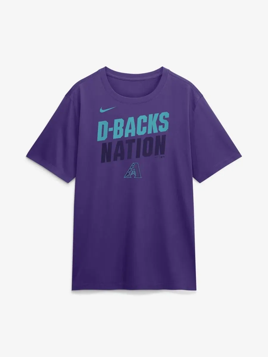 Футболка Dri-FIT с принтом City Connect Arizona Diamondbacks Nike — изображение 2 из 4, фиолетовый