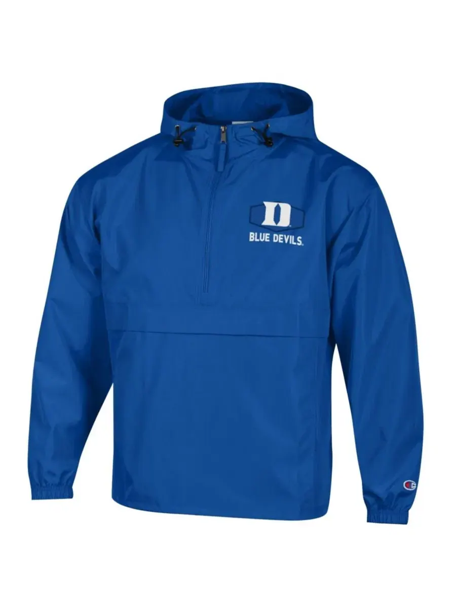 Ветрозащитная куртка-худи с полузастежкой Duke Blue Devils Champion — изображение 3 из 3, королевский