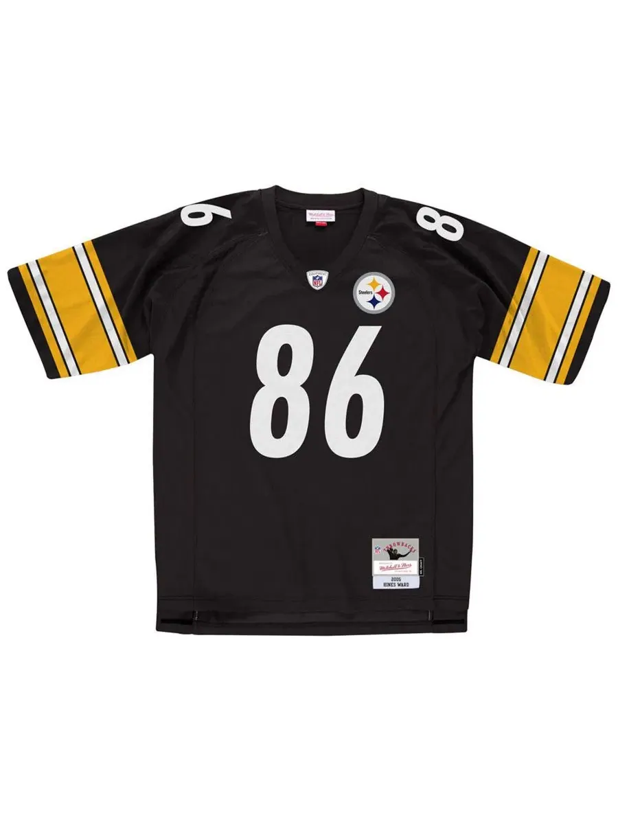 Реплика джерси Mitchell & Ness Hines Ward Pittsburgh Steelers — изображение 3 из 3, черный