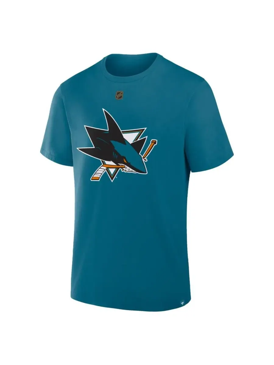 Футболка с длинным рукавом Michael Misa San Jose Sharks Fanatics — изображение 2 из 3, бирюзовый