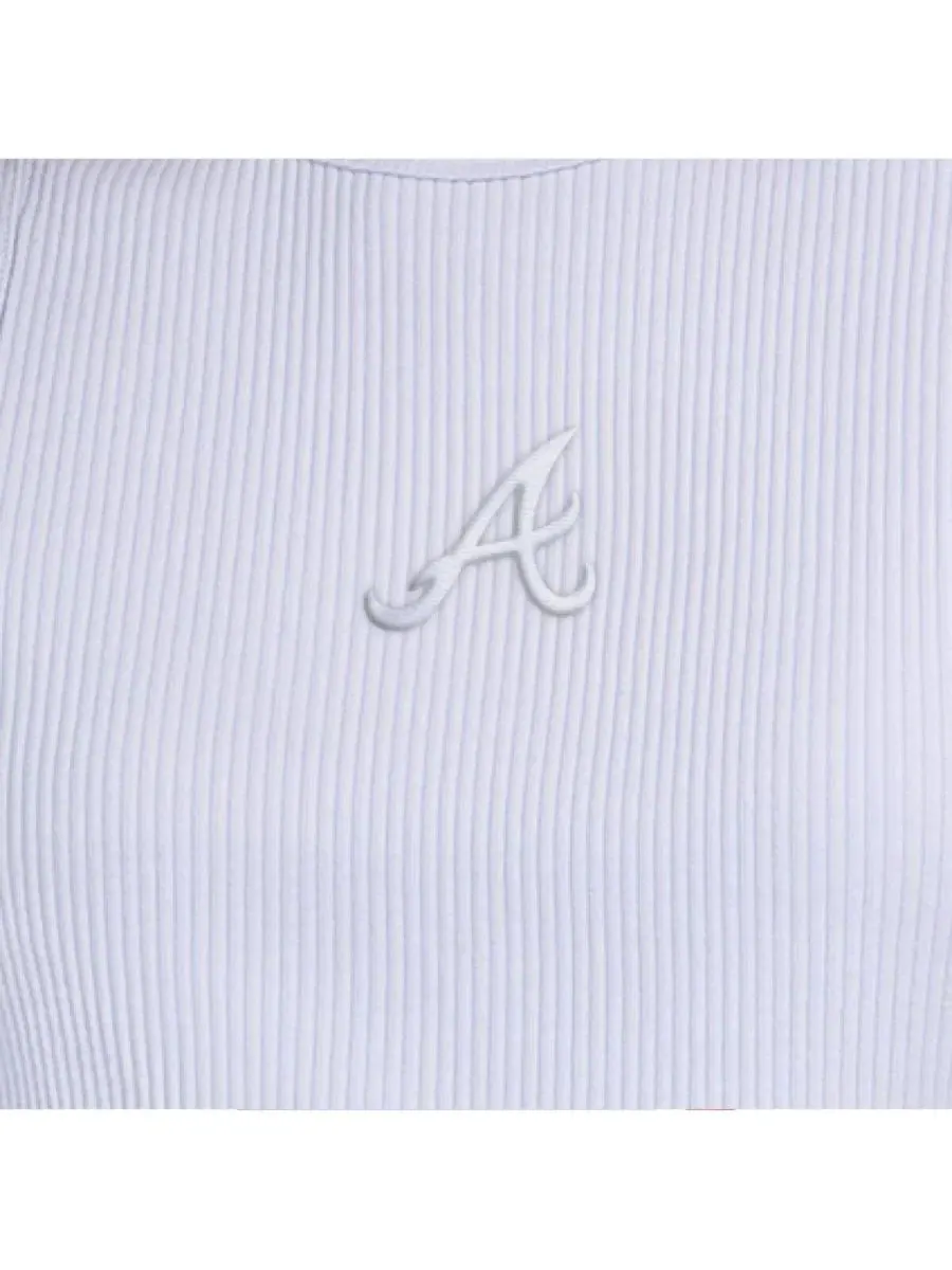 Женский топ-майка без рукавов Atlanta Braves Pastels Ribbed Starter — изображение 2 из 3, светлый синий