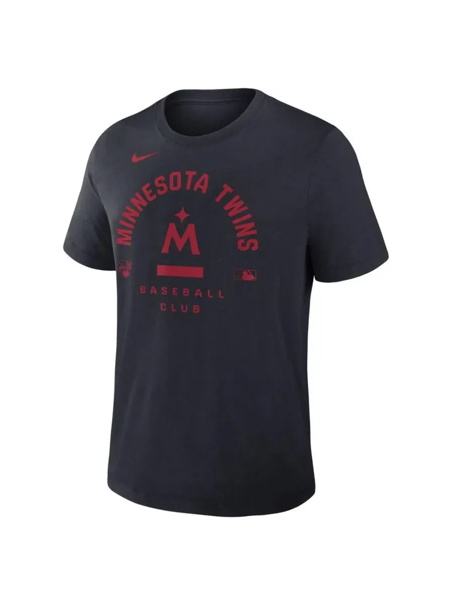 Футболка Nike Minnesota Twins Authentic Collection Early Work Tri-Blend Dri-FIT с коротким рукавом — изображение 2 из 3