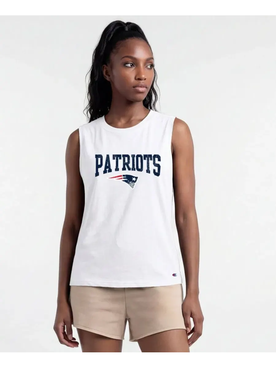 Майка-безрукавка с принтом New England Patriots Distressed Muscle Tank Champion