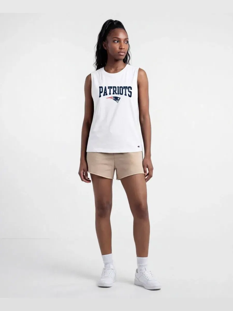Майка-безрукавка с принтом New England Patriots Distressed Muscle Tank Champion — изображение 3 из 5, белый