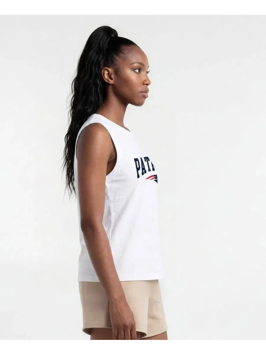Майка-безрукавка с принтом New England Patriots Distressed Muscle Tank Champion — изображение 4 из 5, белый