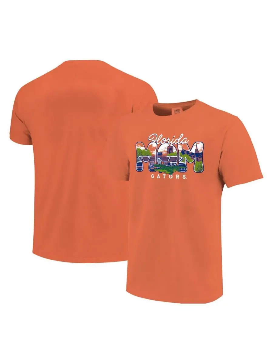 Футболка свободного кроя с принтом Campus Drawing Mom, Florida Gators Image One