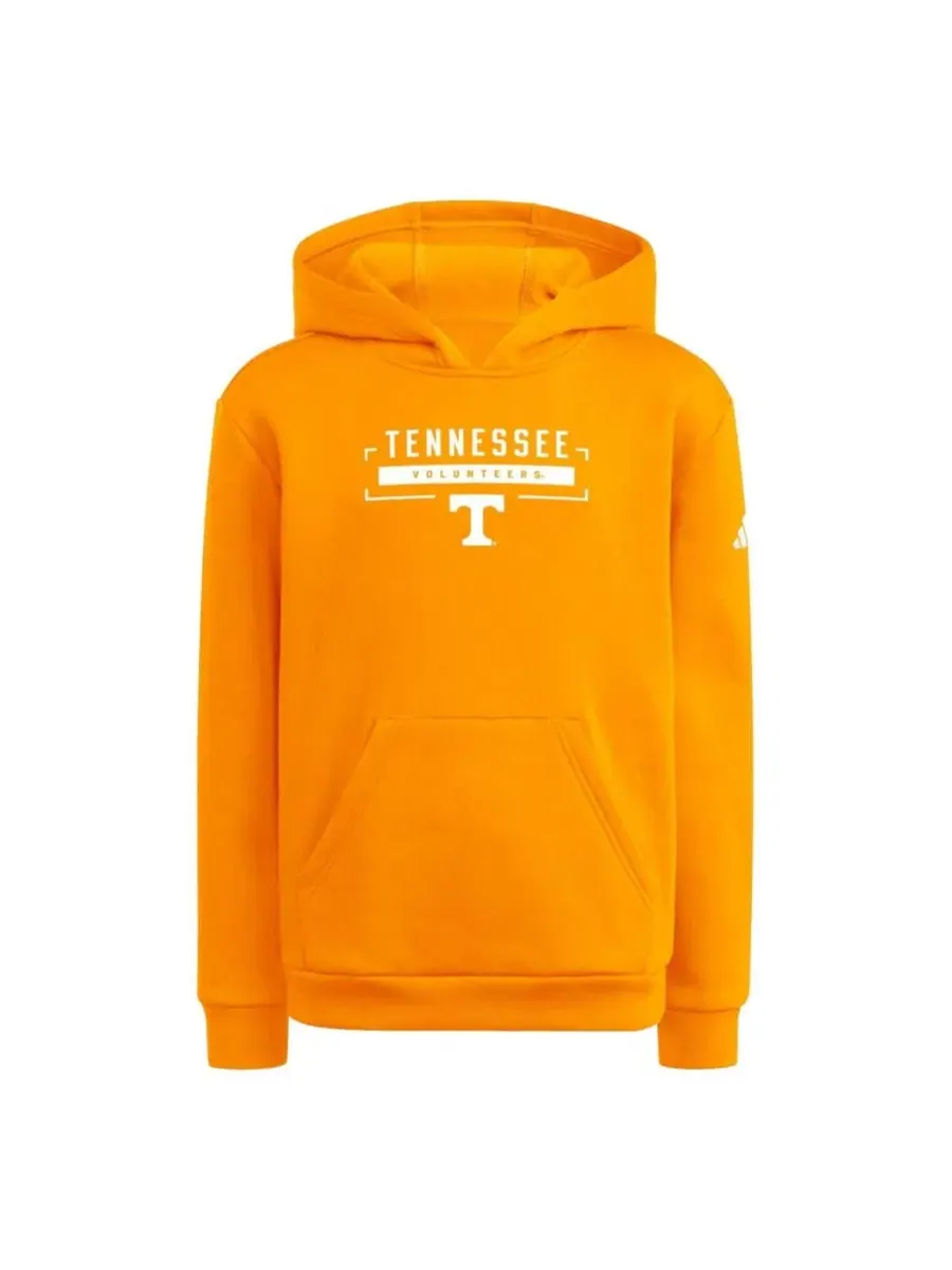 Худи с капюшоном и флисовой подкладкой Tennessee Volunteers Wordmark adidas — изображение 2 из 2, оранжевый