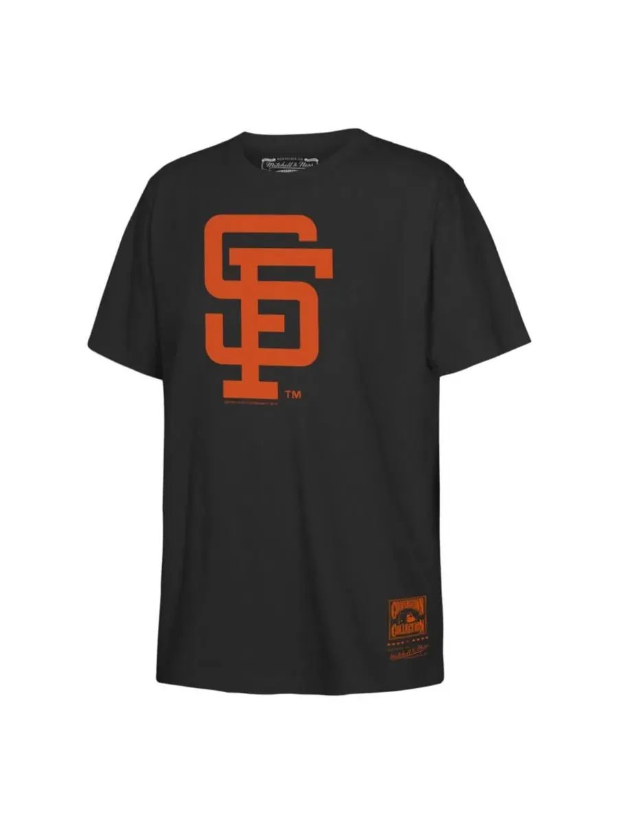 Детская футболка с ретро-логотипом San Francisco Giants Mitchell & Ness