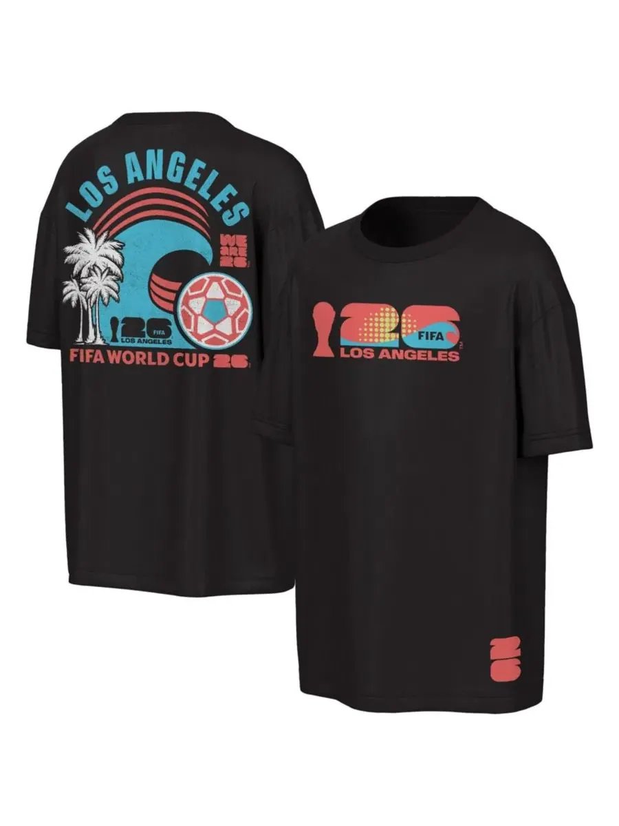 Футболка с принтом FIFA World Cup 2026 Los Angeles Big City Poster Outerstuff