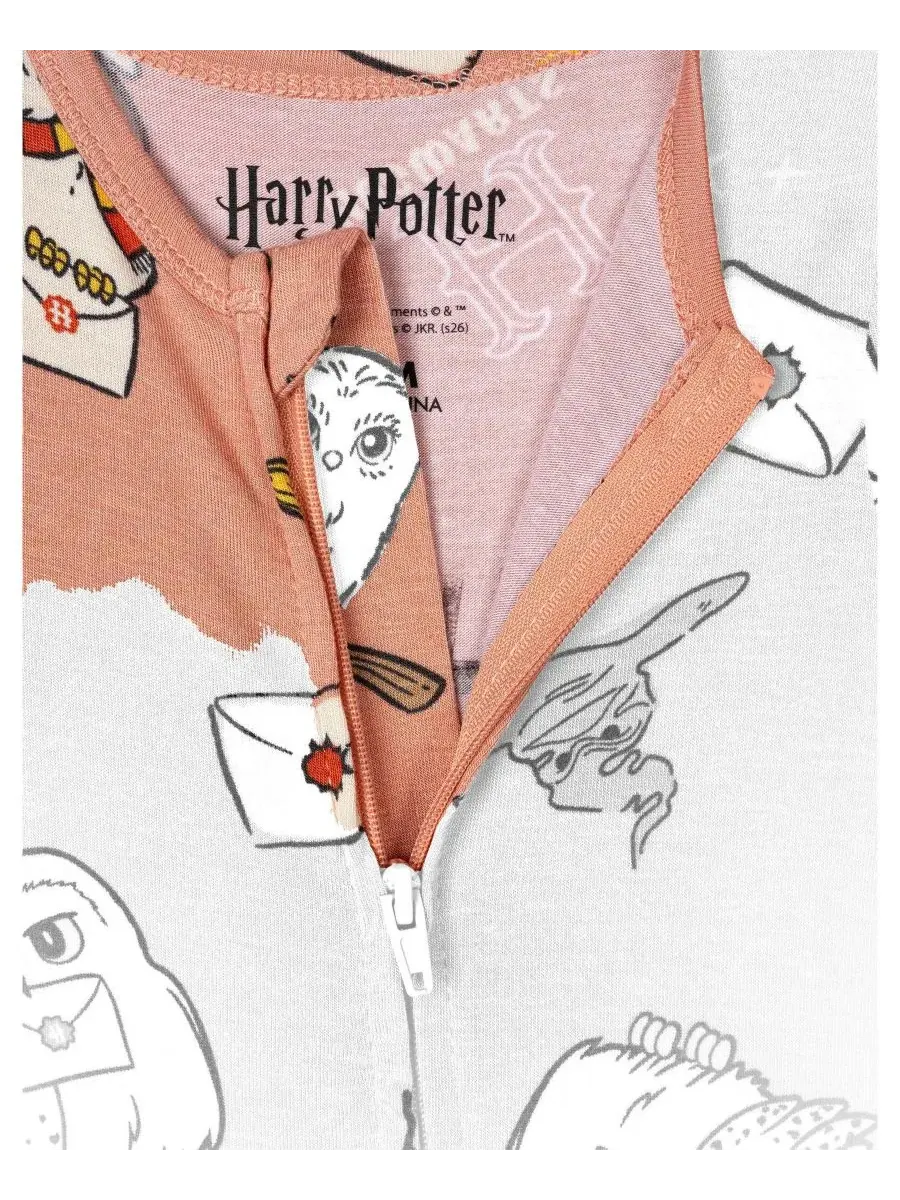 Детский боди-комбинезон с принтом Harry Potter, Hedwig rust — изображение 2 из 3