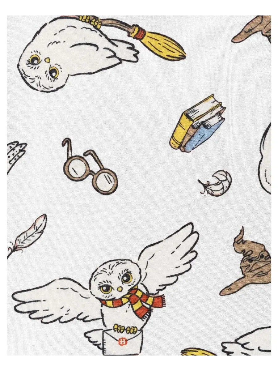 Детский боди-комбинезон с принтом Harry Potter, Hedwig rust — изображение 3 из 3
