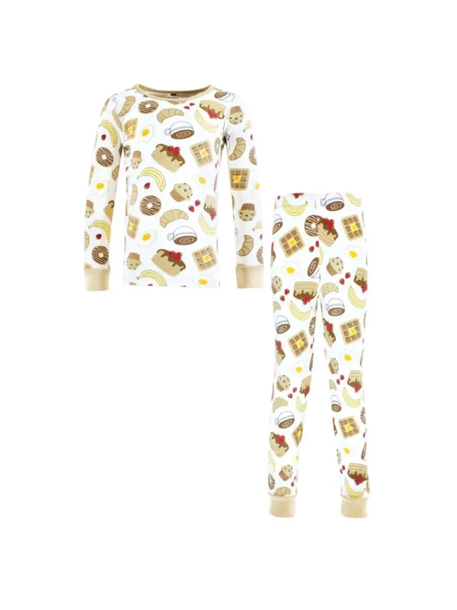 Комплект пижамы из хлопка Breakfast Hudson Baby, Breakfast