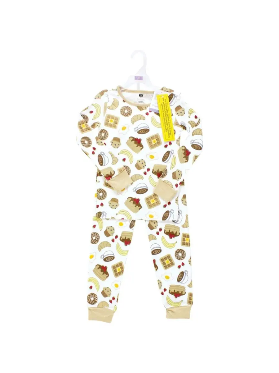 Комплект пижамы из хлопка Breakfast Hudson Baby, Breakfast — изображение 2 из 4