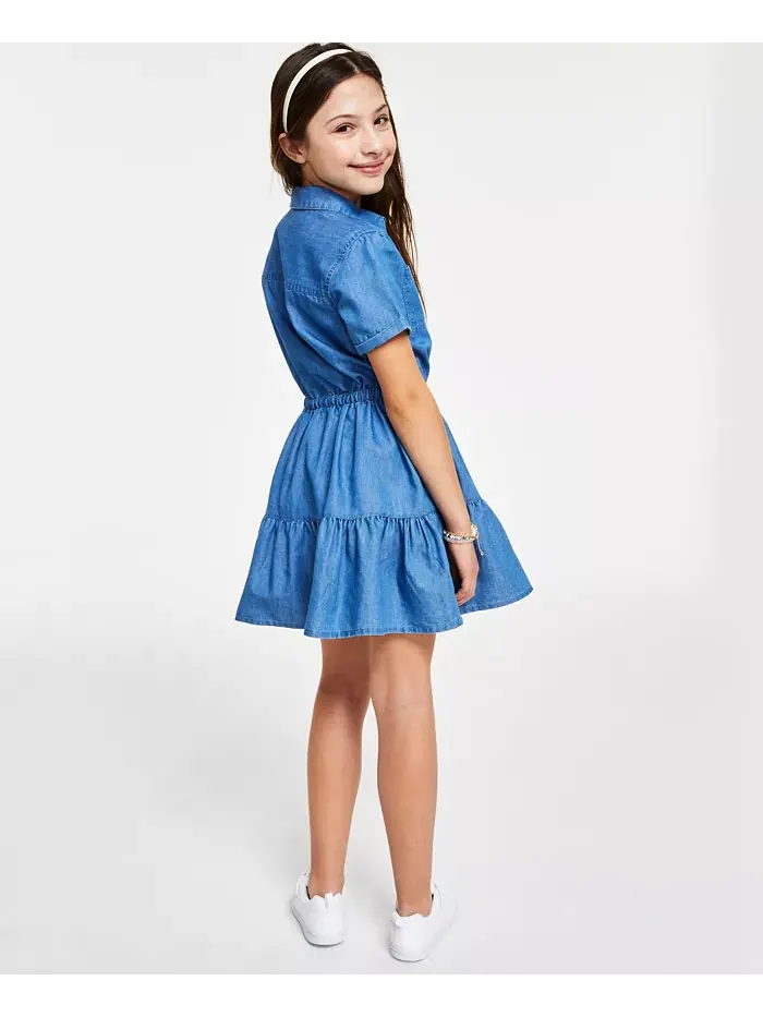 Джинсовое платье-рубашка Big Girls Tommy Hilfiger — изображение 2 из 3