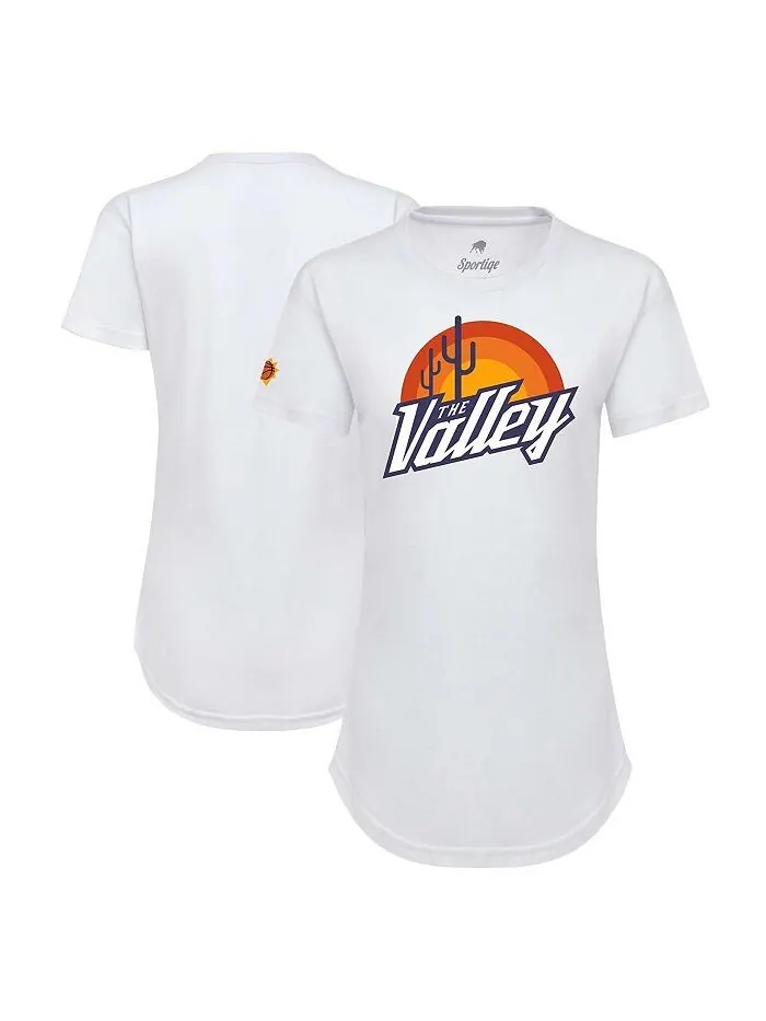 Женская белая футболка Phoenix Suns 2021/22 City Edition Phoebe Sportiqe