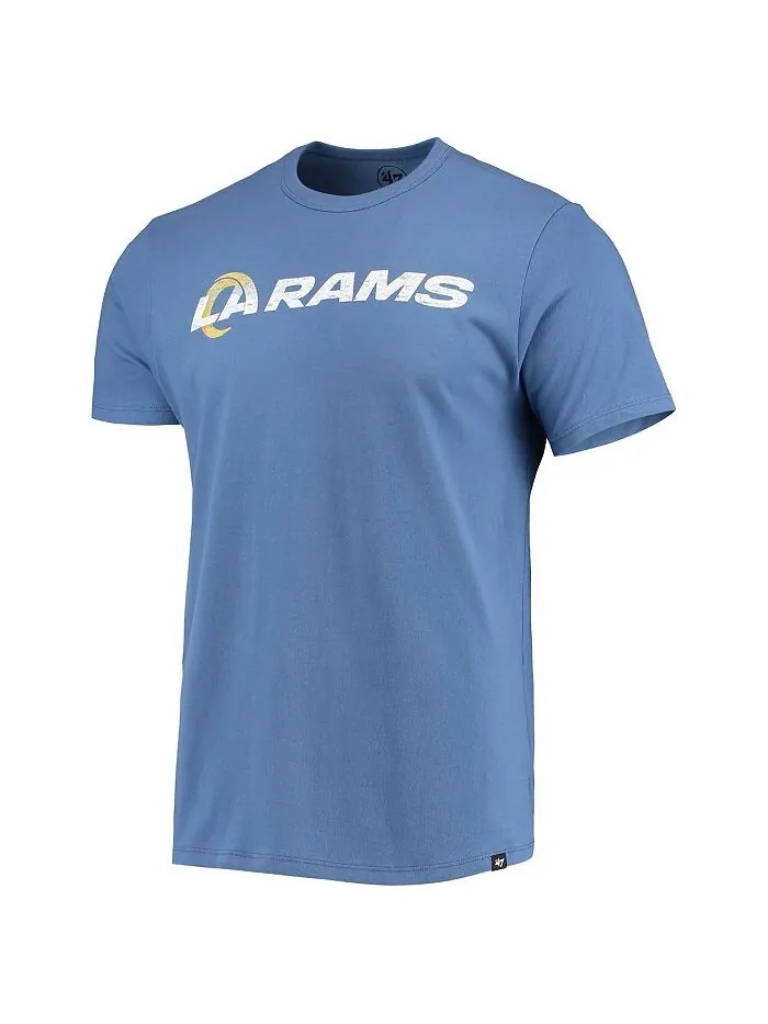 Мужская футболка Royal Los Angeles Rams Replay Franklin '47 Brand — изображение 3 из 4, королевский
