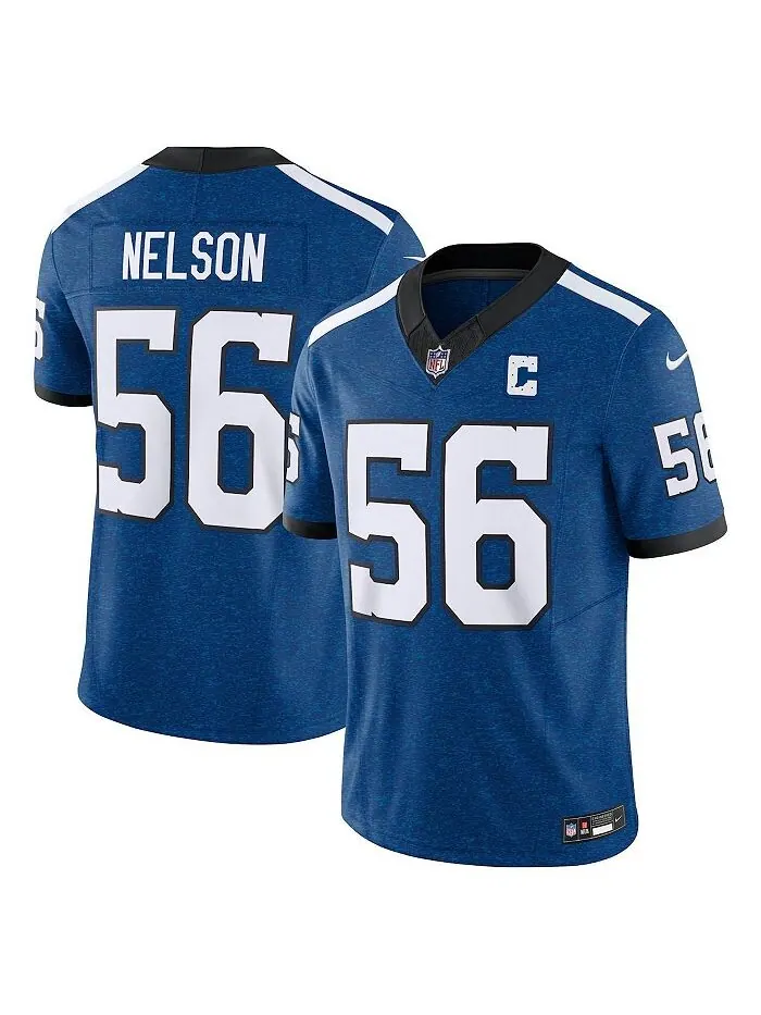 Мужское джерси Quenton Nelson Royal Indianapolis Colts Indiana Nights Alternate Vapor FUSE Limited