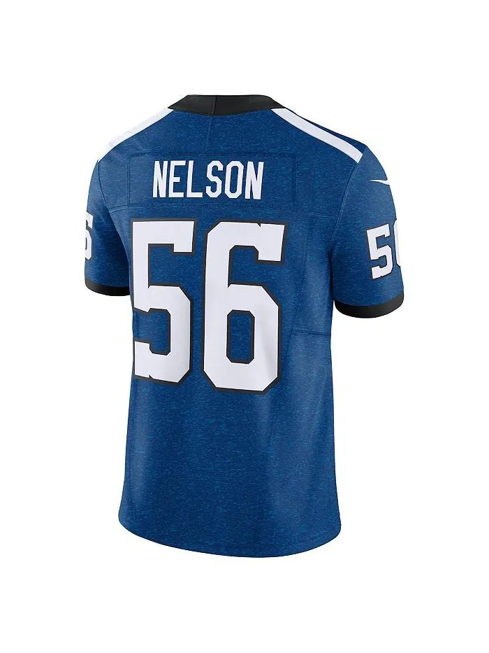 Мужское джерси Quenton Nelson Royal Indianapolis Colts Indiana Nights Alternate Vapor FUSE Limited — изображение 3 из 4