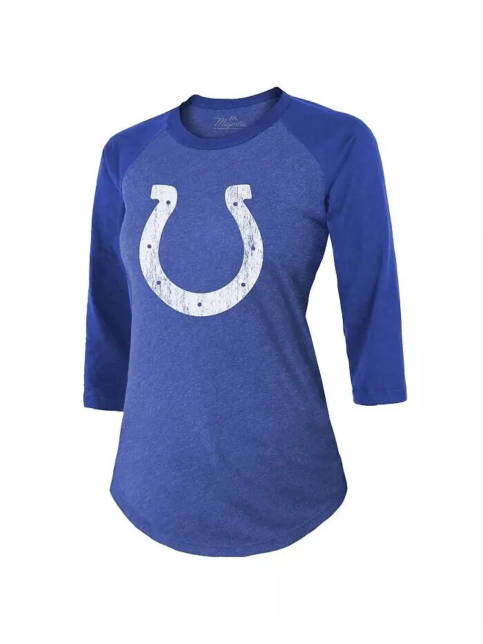 Женские нитки Anthony Richardson Royal Indianapolis Colts Имя и номер игрока Облегающая футболка — изображение 3 из 4