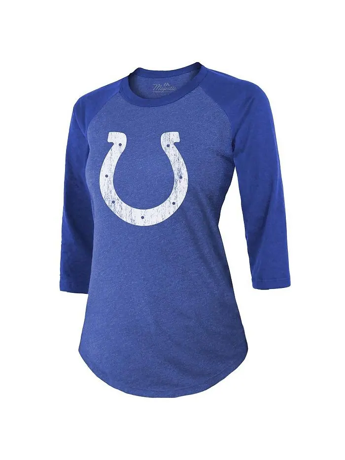 Женские нитки Anthony Richardson Royal Indianapolis Colts Имя и номер игрока Футболка Tri-Blend с — изображение 3 из 4