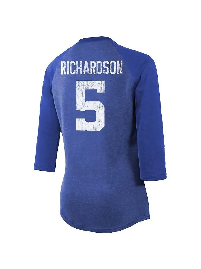 Женские нитки Anthony Richardson Royal Indianapolis Colts Имя и номер игрока Футболка Tri-Blend с — изображение 4 из 4