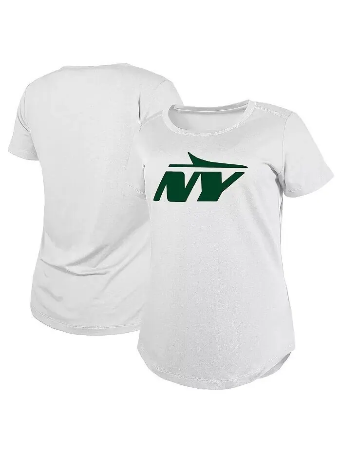 Женская белая футболка с логотипом New York Jets NY New Era