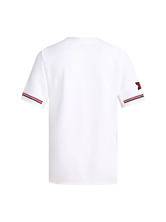 Мужская белая бейсбольная майка Texas Tech Red Raiders Replica adidas — изображение 3 из 3
