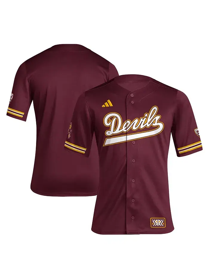 Мужская бордовая бейсбольная джерси Arizona State Sun Devils Reverse Retro Replica adidas